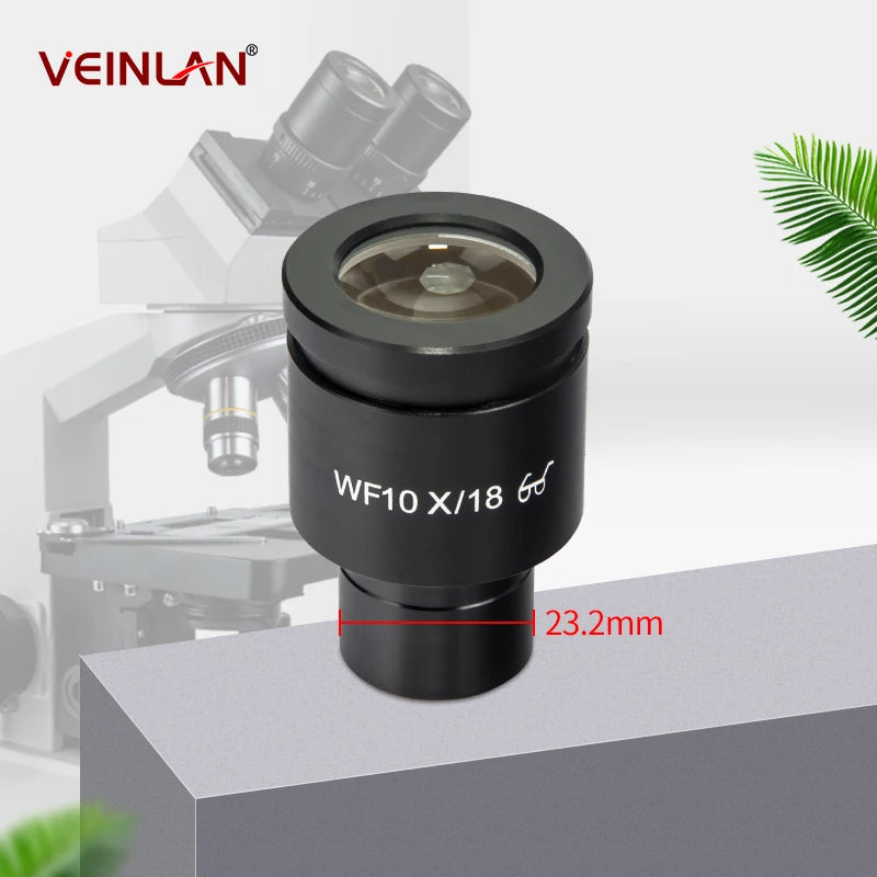 Bioscopic microscope eyepiece, Wf5X, Wf10X, Wf15X, Wf16X, Wf20X, Wf25, installation size 23.2 millimeters.