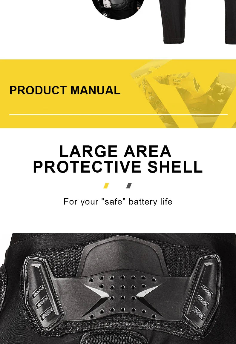 SULAITE Motorcycle Jacket Racing Armor Protector ATV Motocross Body Protection Jacket Clothing Protective Gear