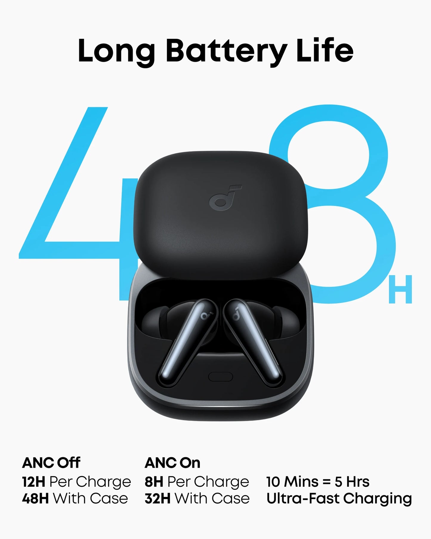 Soundcore by Anker Liberty 5 Noise-Cancelling Wireless Earbuds ANC 3.0 Earphone Bluetooth 48H Wireless Bluetooth Headphones