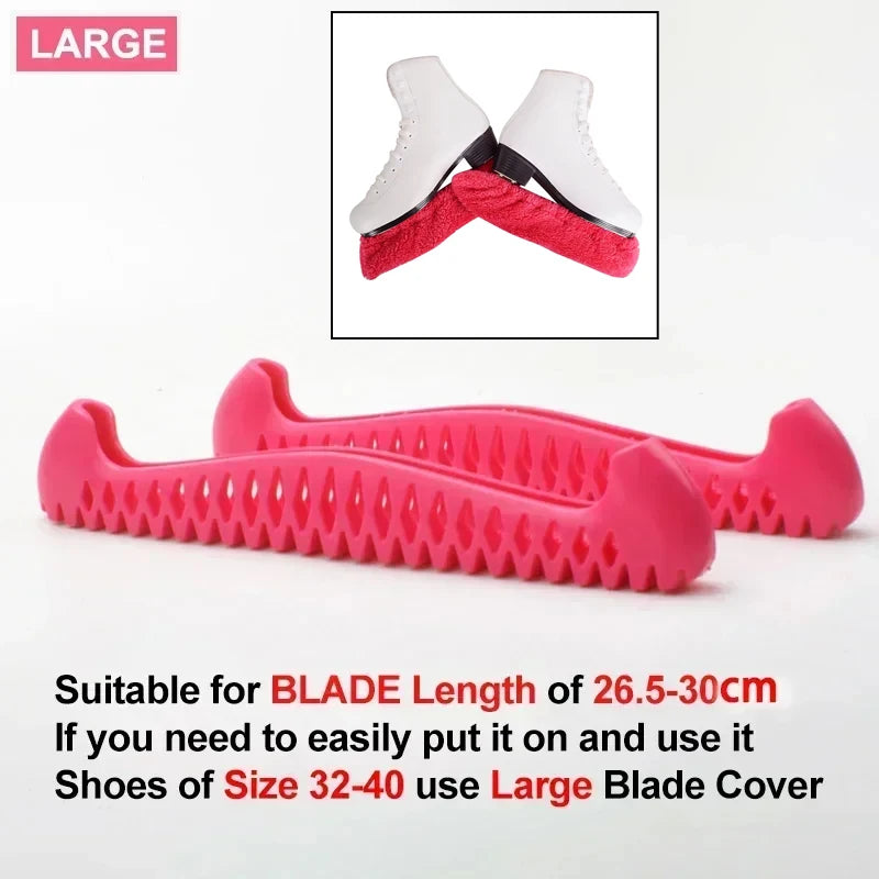 Adjustable TPU Ice Skating Blade Covers Walkable Figure Skate Ice Skate Hockey Skates Prevent Puncture Scalable Blade Sleeve