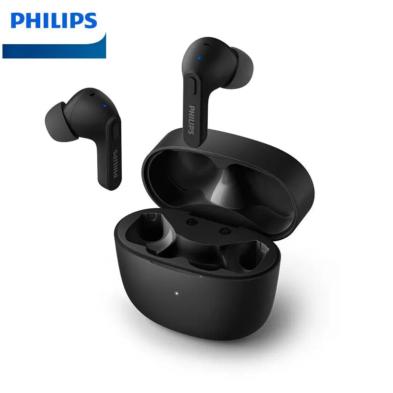 PHILIPS TAT2206 TWS Wireless Bluetooth Earphones Waterproof IPX4 SBC Sports Headset 500mAh Low Latency Gaming Headphone with Mic