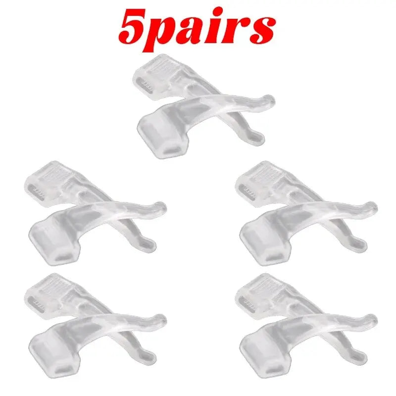5 Pairs/lot Glasses Anti Slip Sleeve Silicone Ear Hook Fixation for Eyeglasses Sunglasses Anti Fall Hook Anti Slip Sleeve