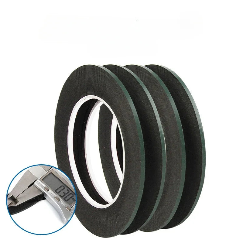 300CM Green Membrane Foam Black Double Sided Tape Non-marking Ultra-thin Waterproof Resistant Tape for Mobile Phone Repair