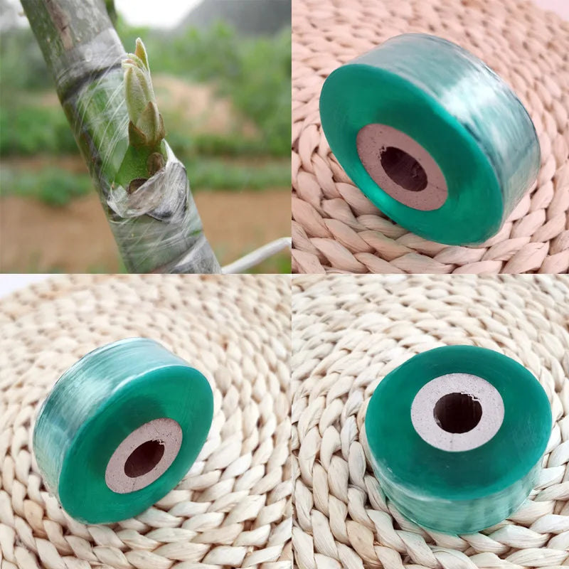 PE Self-adhesive Grafting Film Tape Garden Tree Plants Seedlings Grafting Supplies Portable Fruit Tree Pruner Protection Tools