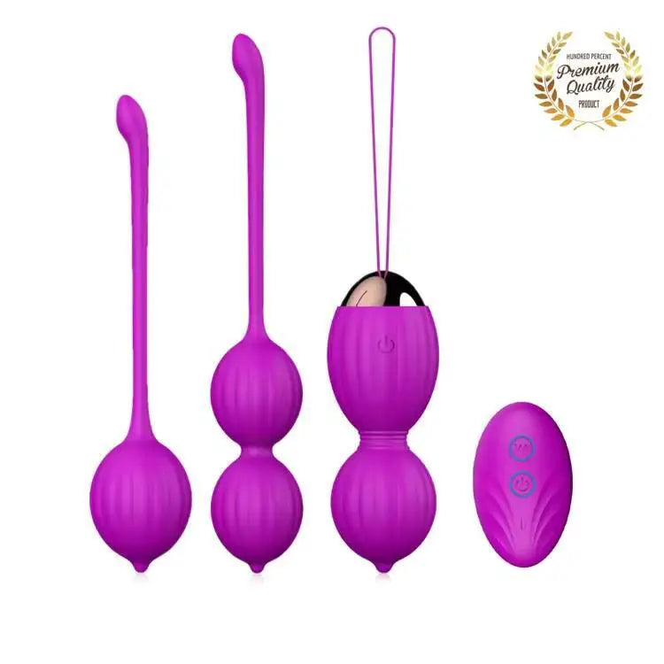2020 Patent New Ben Wa Ball 3Pcs Set Vagine Kegel Silicone Balls With Remote Control
