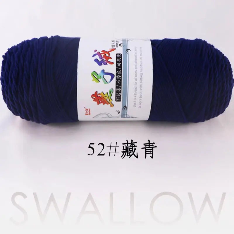 1Pc 200g Milk Cotton yarn for hand knitting Acrylic Crocheting Thread Yarn Crochet Doll sweater bag blanket slipper