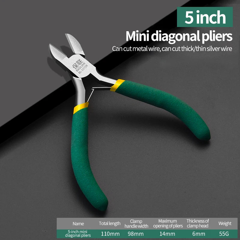 5 inch mini pliers new jewelry making beading multifunction tool diagonal steel wire pliers for jewelry making DIY Tools