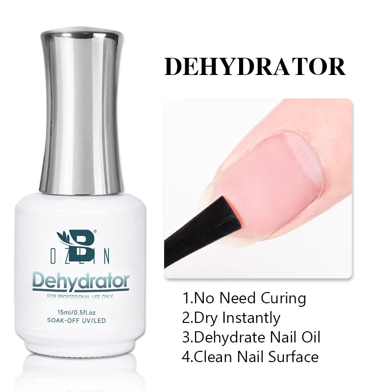 BOZLIN 15ML Nail Tips Glue Gel For Falses Nail Tips Fast Extension 3 IN 1 Function Nails Art Transparent Gel Polish Soak Off UV