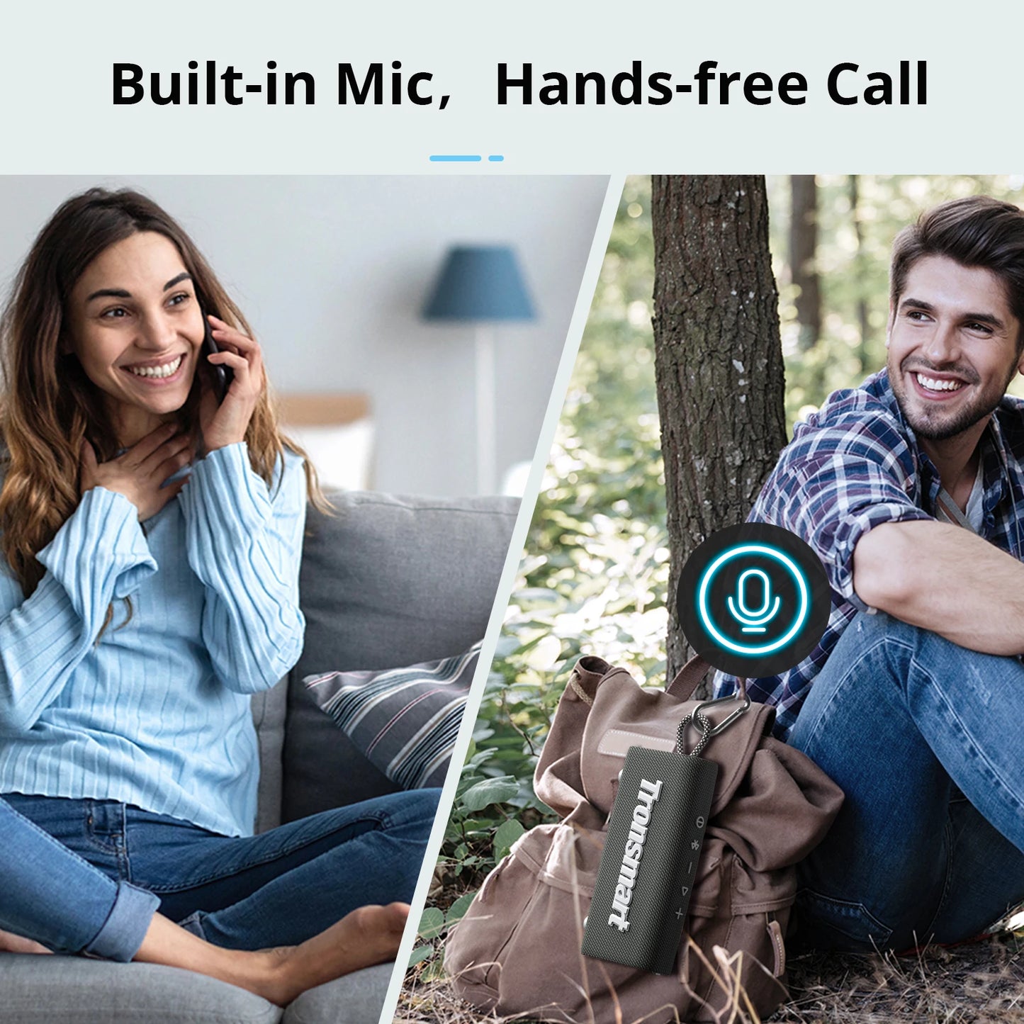 Tronsmart Trip Portable Speaker Dual-Driver Bluetooth Speaker, IPX7 Waterproof, True Wireless Stereo for Outdoor