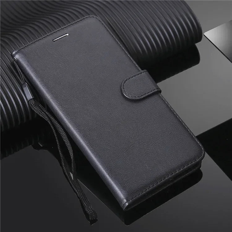 Leather Flip Phone Case For Samsung Galaxy Note 8 9 10 Plus 20 Ultra M35 M55 M54 M53 M52 M33 M31S M32 M23 M10 M62 Wallet Cover