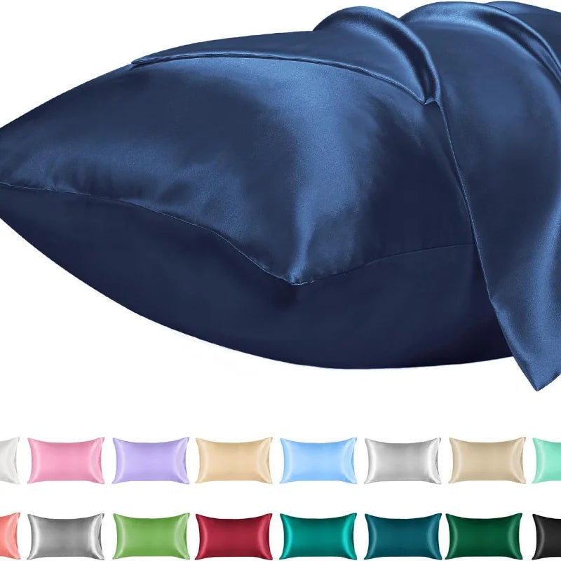 1PC Satin Pillowcase for Hair Similar to Silk Pillow Cases for Skin, Silky & Soft Pillow Covers, Gifts for Her or Him