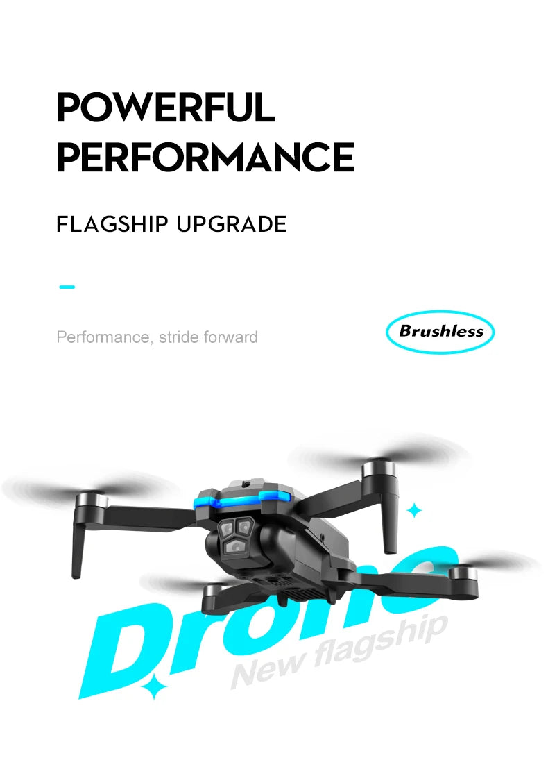 S8S GPS Drone 5G Wifi 8K HD Dual ESC Camera Optical Flow 360° Obstacle Avoidance Brushless Motor RC Foldable Quadcopter 9000M