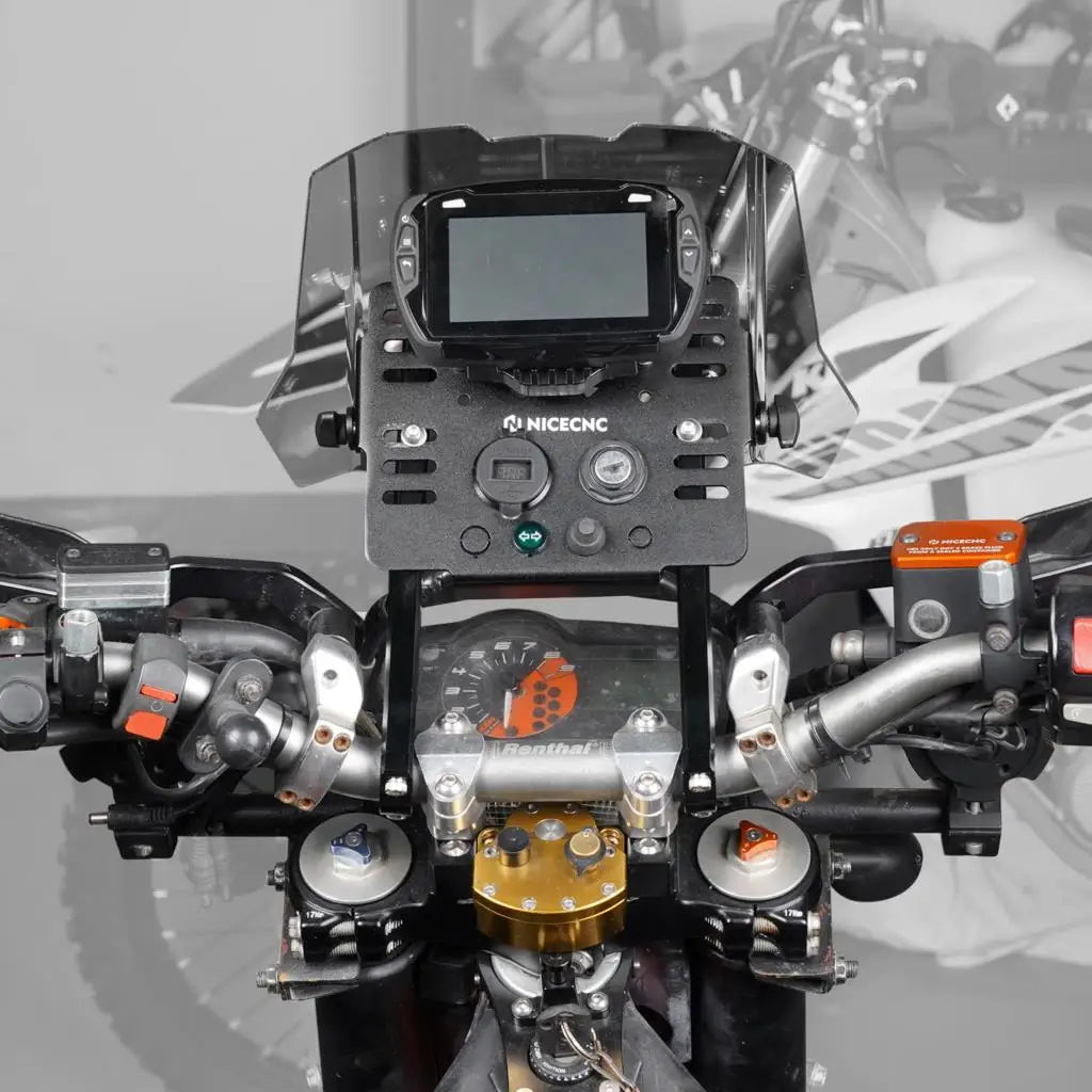 Universal GPS Mount Bracket Mini Fairing Kit For KTM EXC 300 Husaberg Husqvarna Honda Beta GasGas Yamaha Suzuki Kawasaki Sherco