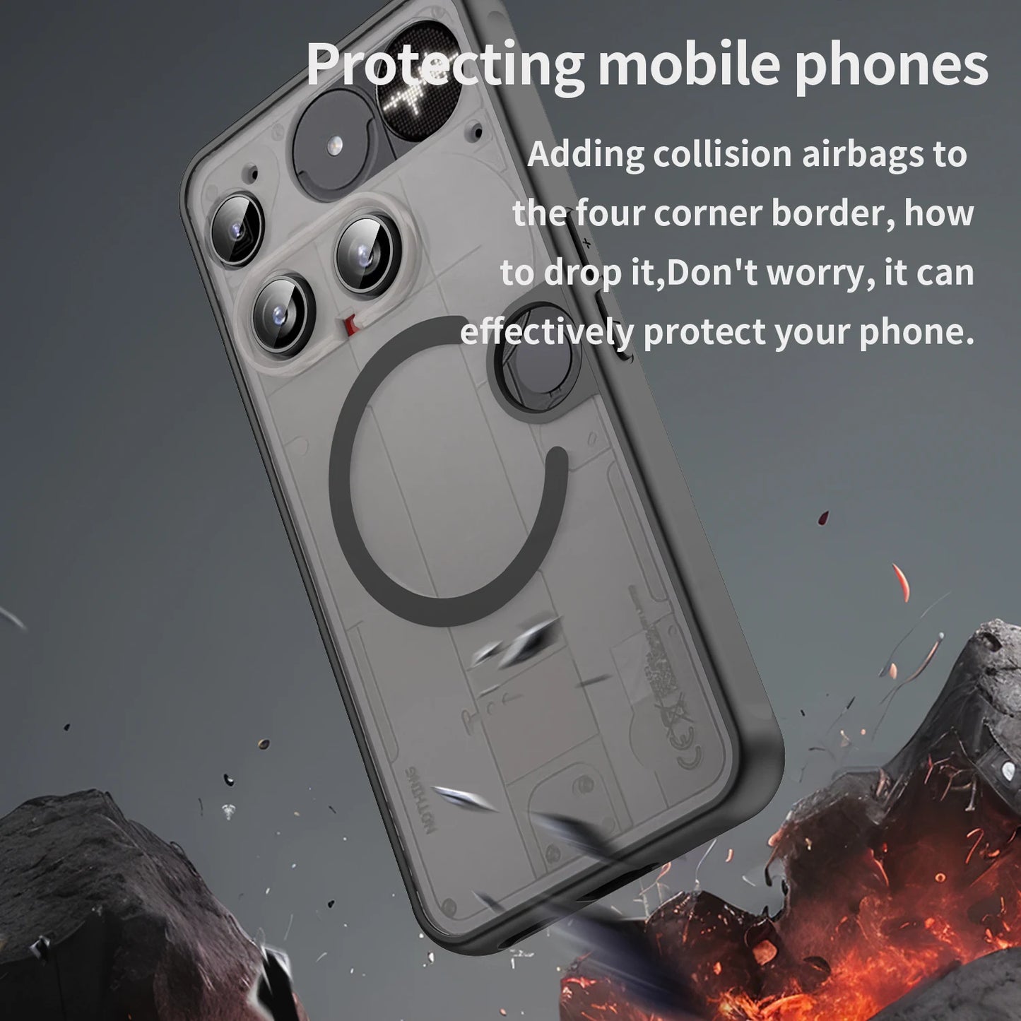 New!!! Elegant and Fashionable Armor Bumper Shockproof Phone Case For Nothing Phone 3 Silicone Hard Cover