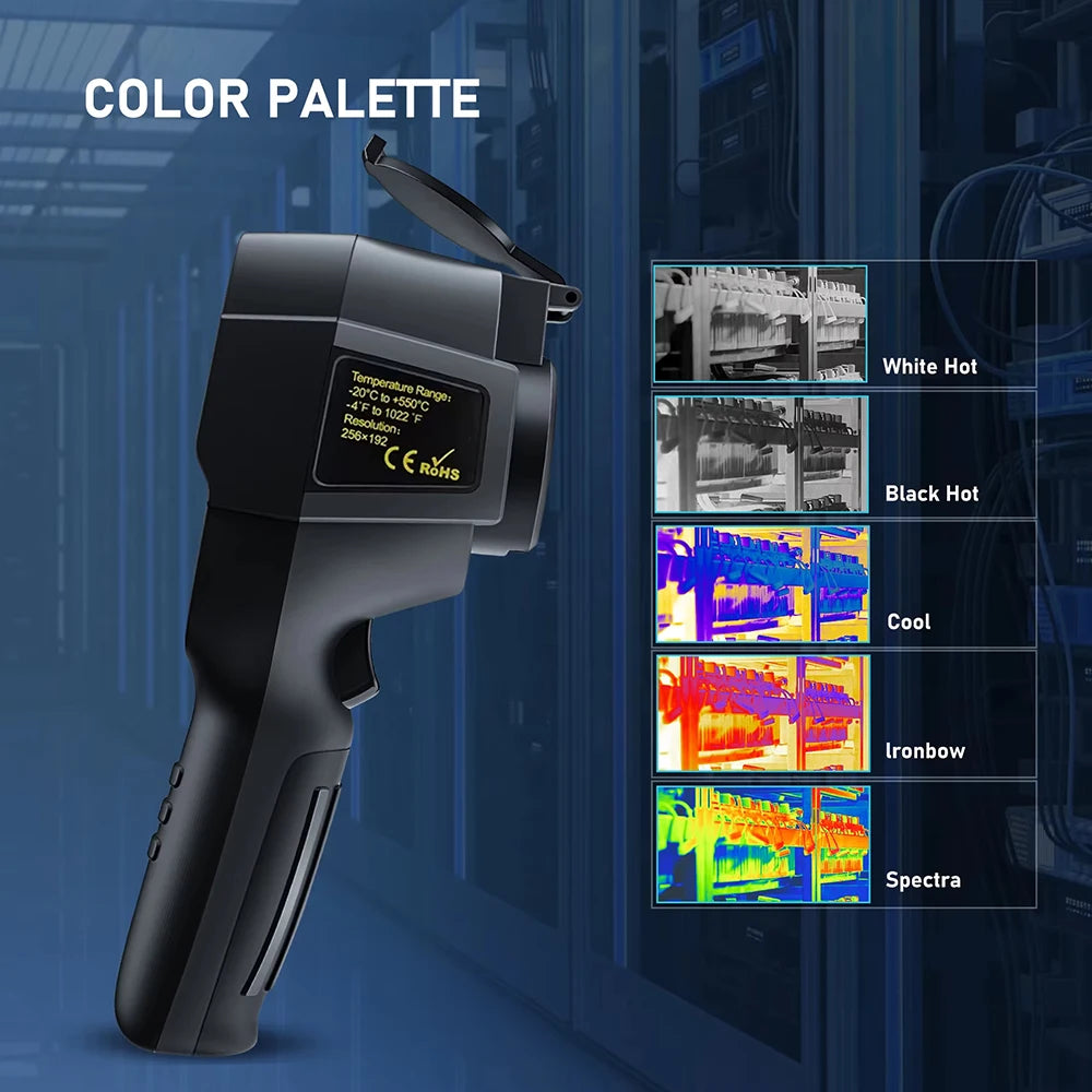GW256 Thermal Imaging Camera for Water Pipe Leak and Power Electrical PCB Test 256*192 Handheld Thermal Imaging Cameras