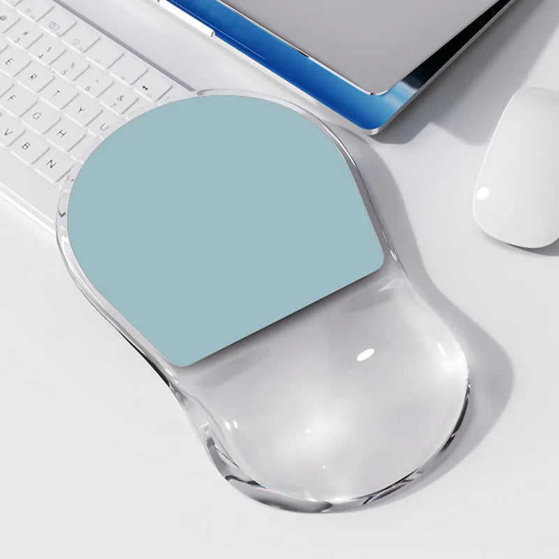 New Ergonomic Mouse Pad Wrist Support Relieve Wrist Pain Gel Mouse Pad Home Computer Anti slip Silicone Rubber Soft Mouse Pad