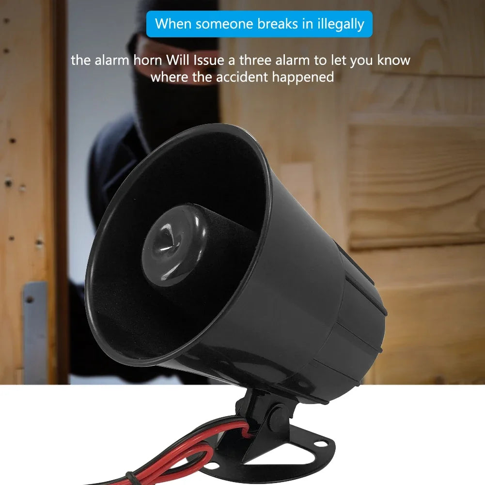 Universal 125dB Loud Warning Alarm Siren for Car Auto Motorcycle Truck 12V 24V 15W Mini speaker Loud Warning Alarm Siren
