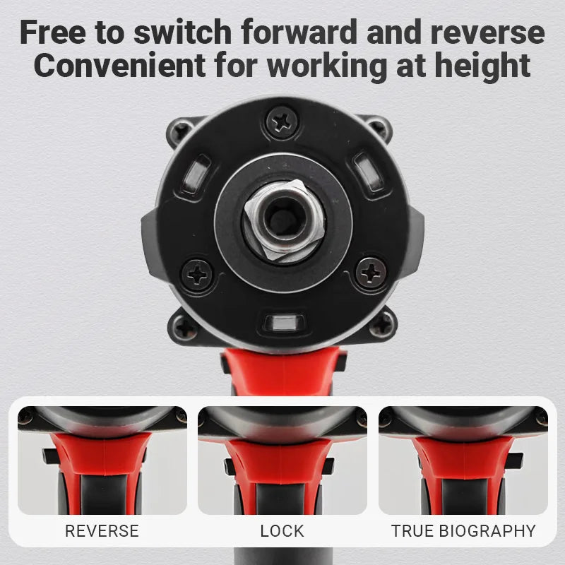 For Milwaukee Battery PIN Brushless Cordless 1/2 Electric Wrench Car Repair Screwdriver Impact Drill Rechargable 18V Power Tools