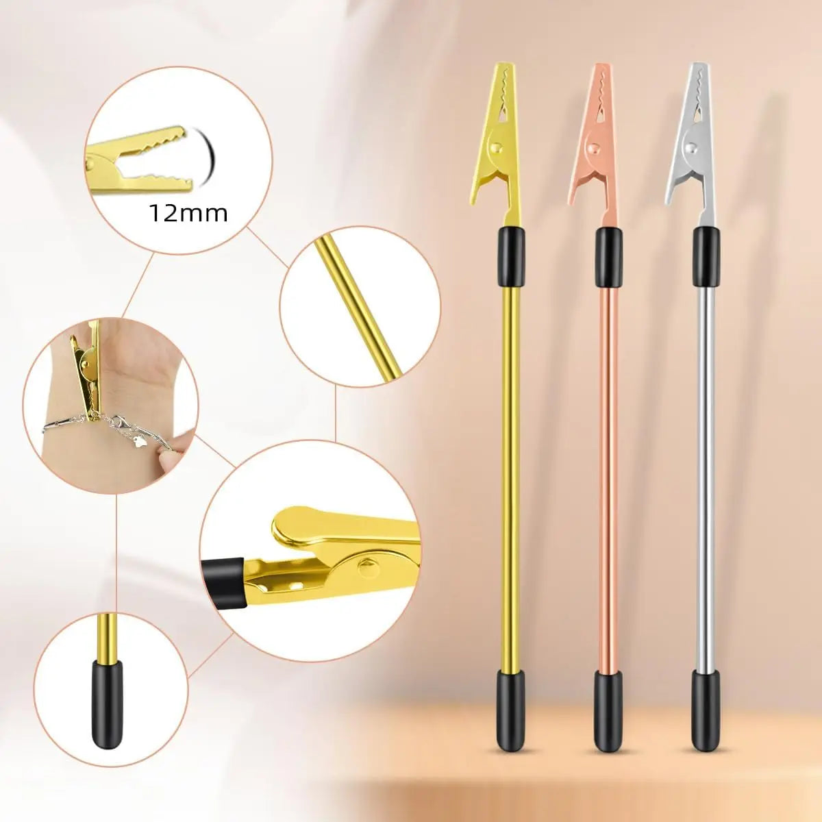 Easy Install Bracelet Fasteners Tool,Release Hand Bracelet Helpers,Jewelry Assistance Fastener Tool for Bracelet Linking Tool
