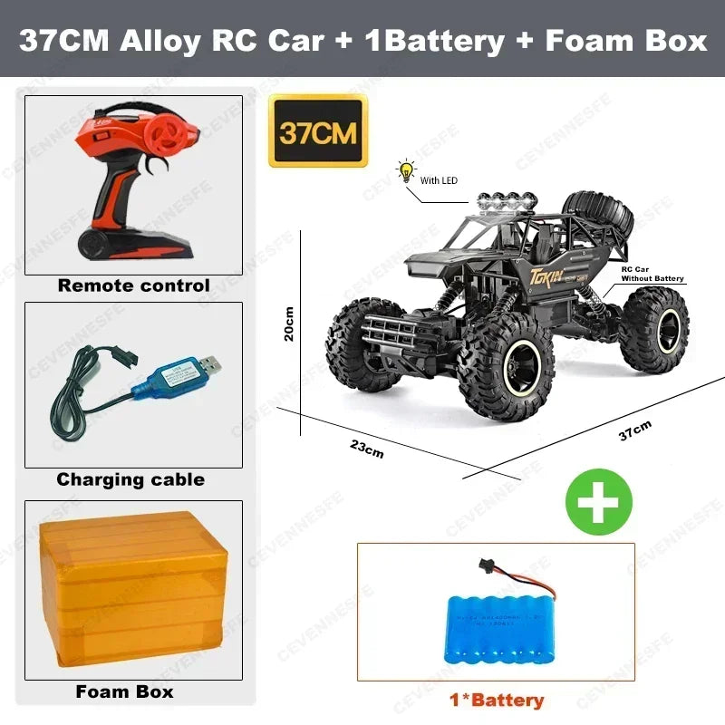 New 4WD Remote Control Car With Led Lights Radio RC Buggy Off-Road Drift Trucks RTR Vehicle Gifts Toy for Children Boy Kid Adult
