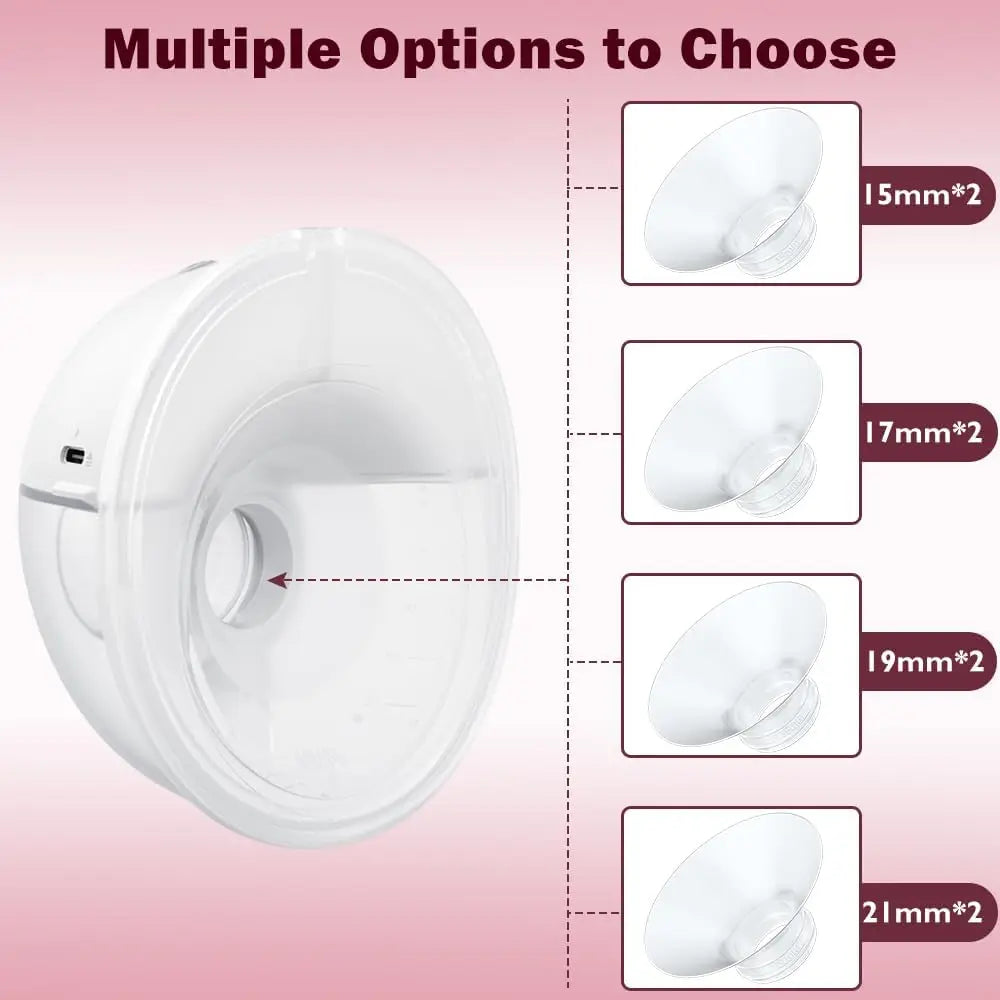 Full Sets 24mm Collector Cup And Flange Inserts Only Compatible with Momcozy M5 Breast Pump Replacement Accessories