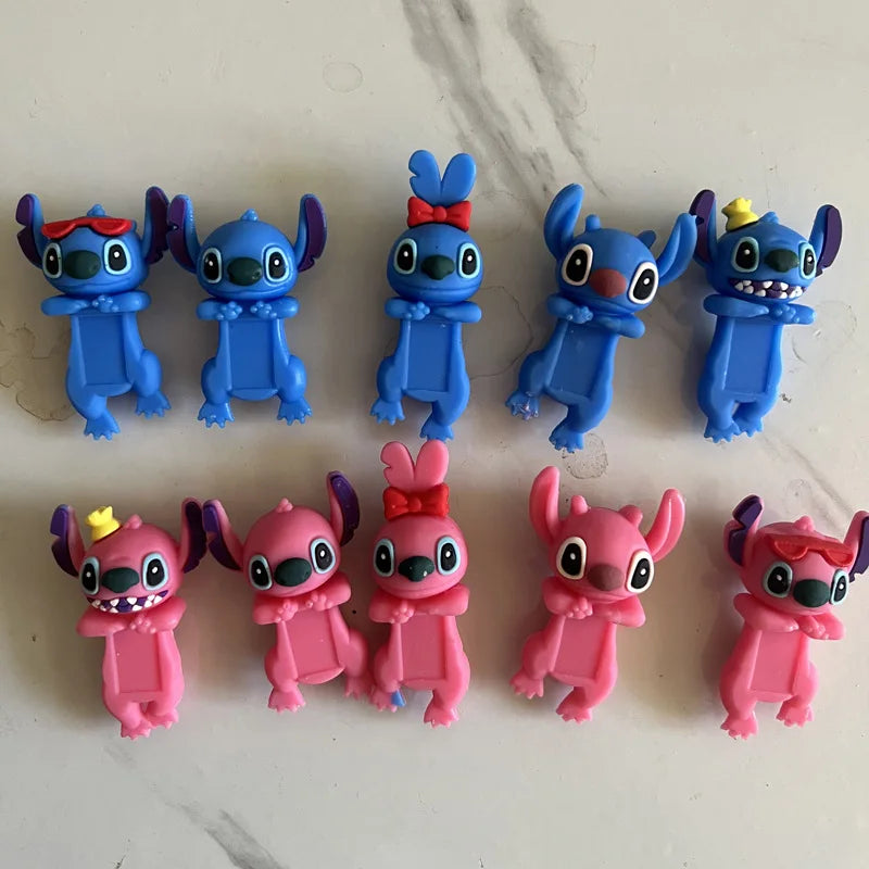 Hot Sale 12pcs Disney Stitch Blind Box Labubu Sanrio Figures Angel Nake Body Cupido Kewpie Doll Pvc Figure Phone Decor Toy Gifts