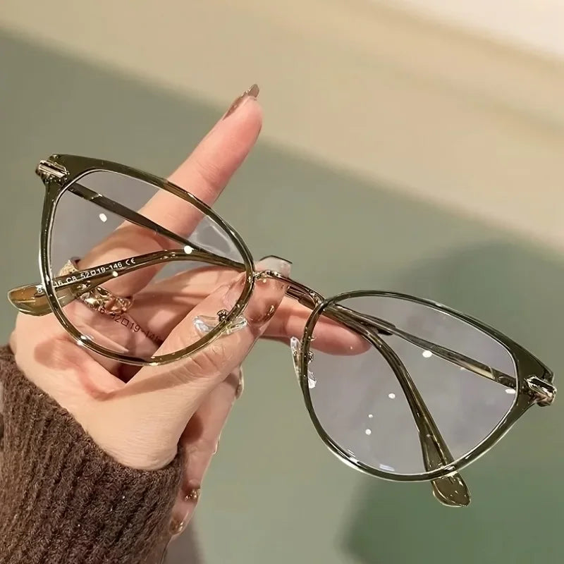 Women's Y2K Anti-Blue Light Glasses Oval frame Lightweight Frames Statement Frames