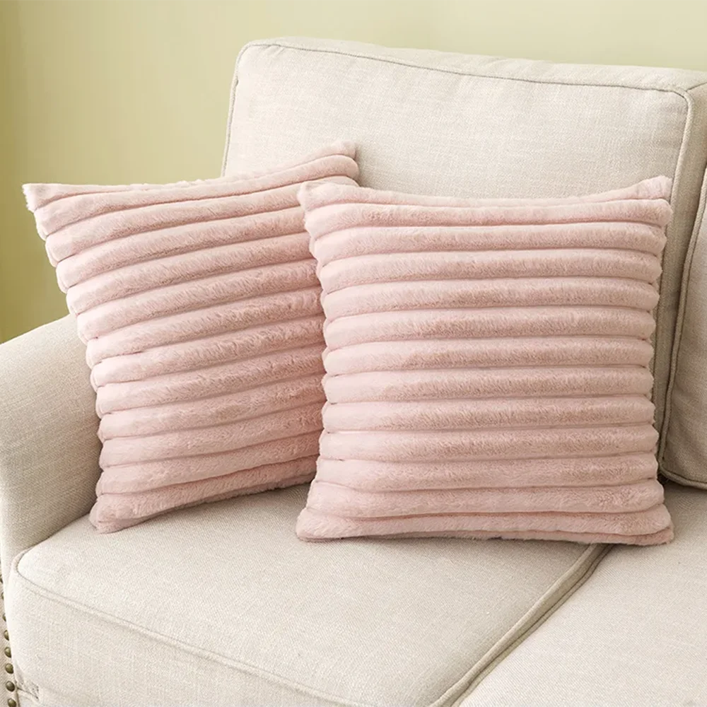 Super Soft Plush Pillow Case Winter Throw Cushion Cover for Sofa and Bedside, Living Room Nordic Decorations Rectangle Cover
