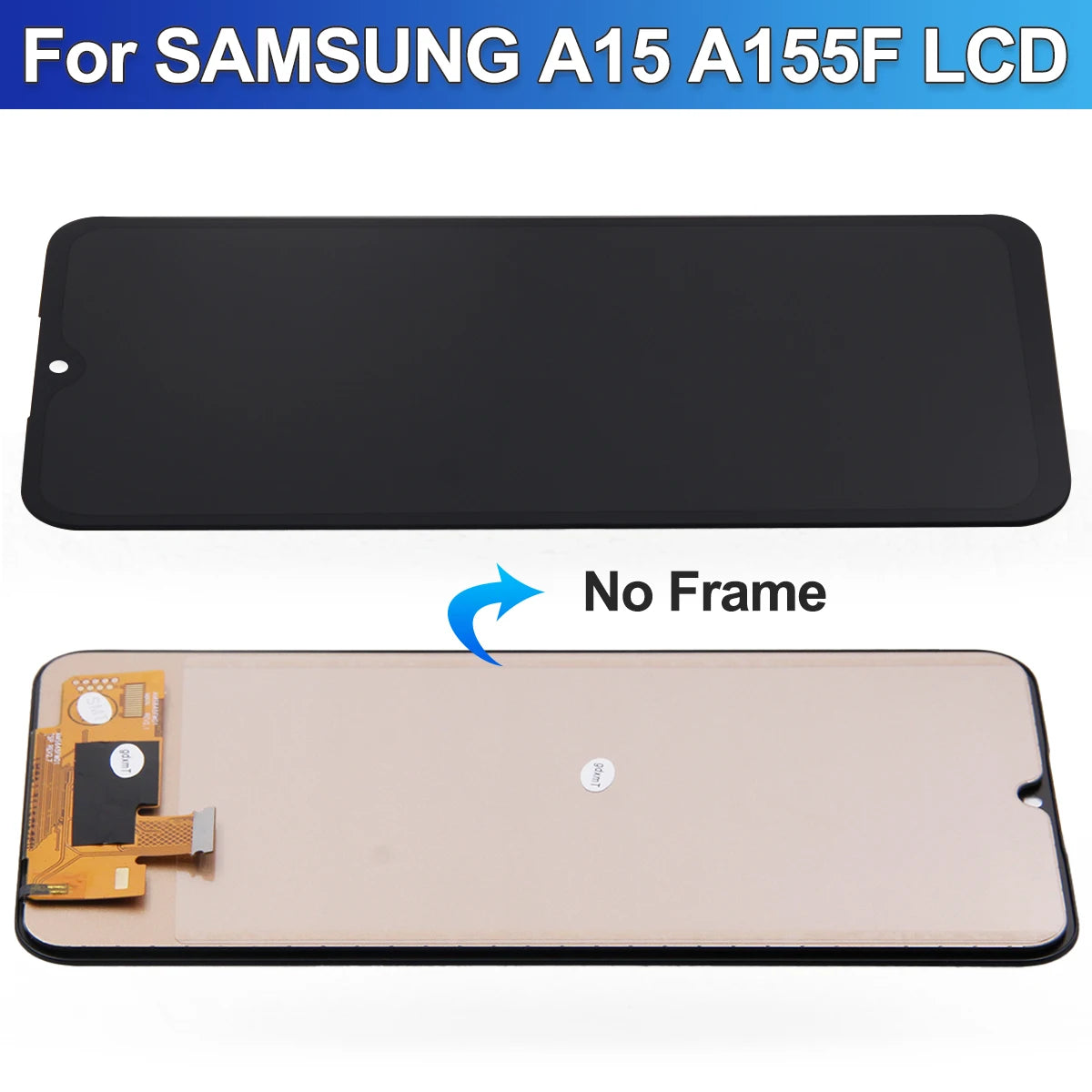 6.5'' Tested A15 4G SM-A155F Display Screen, for Samsung A15 5G SM-A156B Lcd Display Digital Touch Screen with Frame