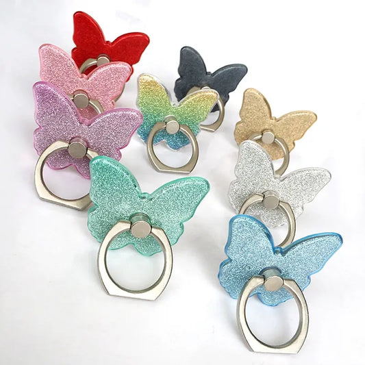 Universal Beautiful Butterfly Mobile Phone Handle Holder Suitable Mobile Phone Ring Holder Mobile Phone Holder Socket