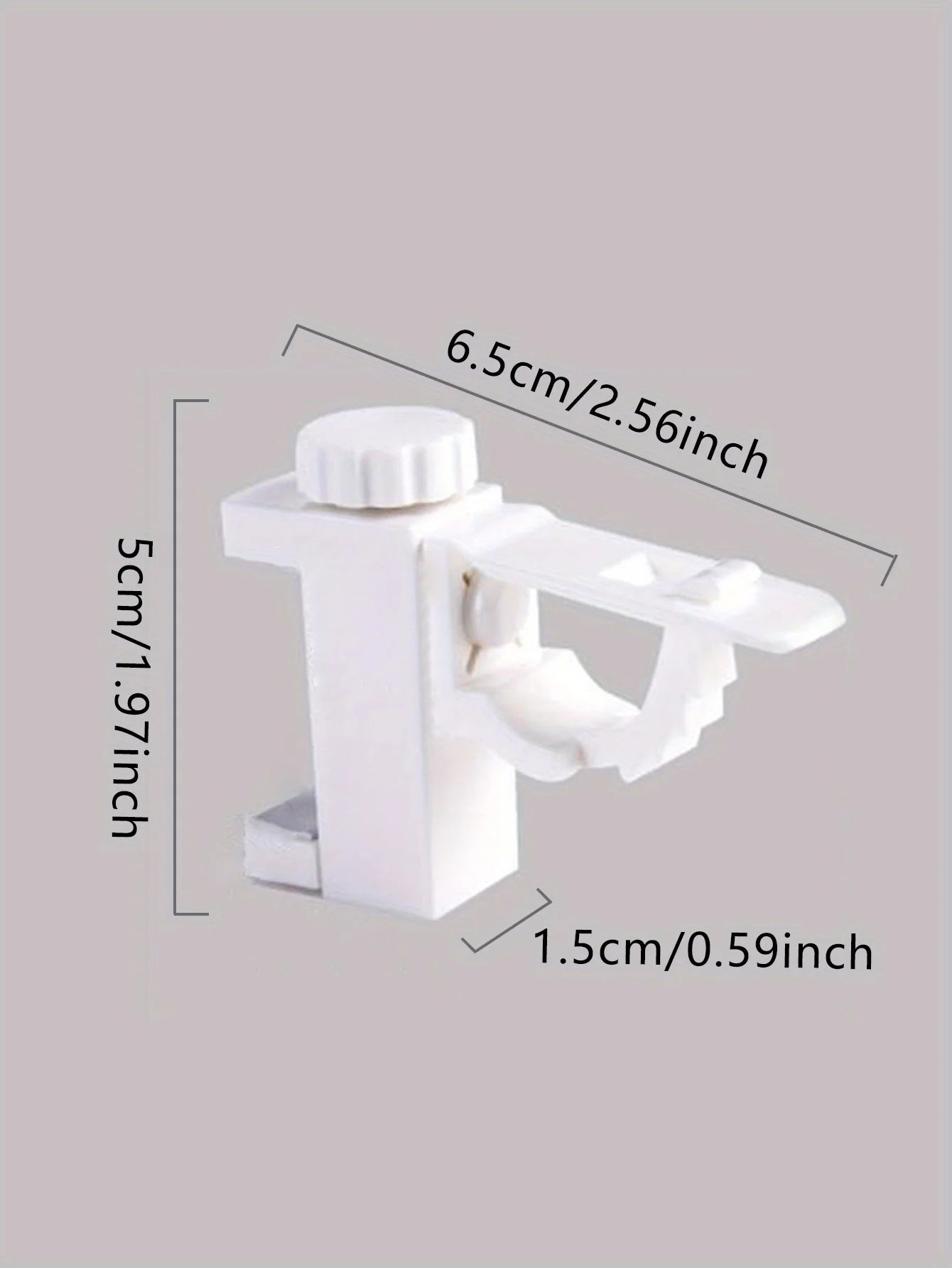 2pcs/set Space-Saving Curtain Rod Brackets - Easy Install, Durable Metal Wall Hooks for Home Decor