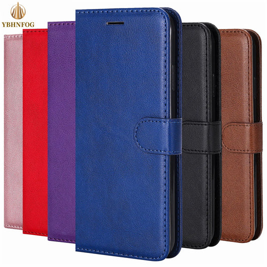 Leather Flip Phone Case For Samsung Galaxy Note 8 9 10 Plus 20 Ultra M35 M55 M54 M53 M52 M33 M31S M32 M23 M10 M62 Wallet Cover
