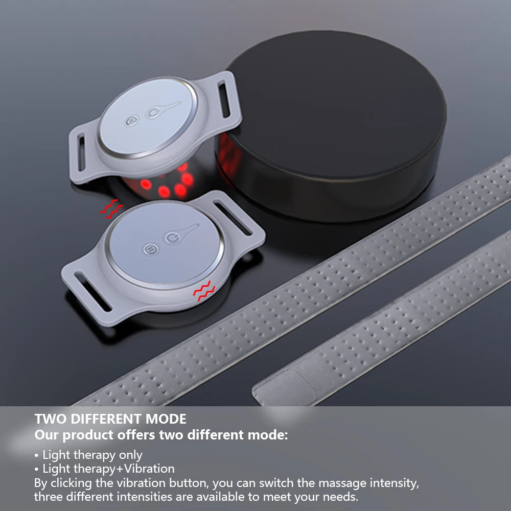 KTS Wrist Massager LED Red Light Therapy Device Healthcare Round Near Infrared Therapy Device for Wrist Sprain Arthritis 810nm