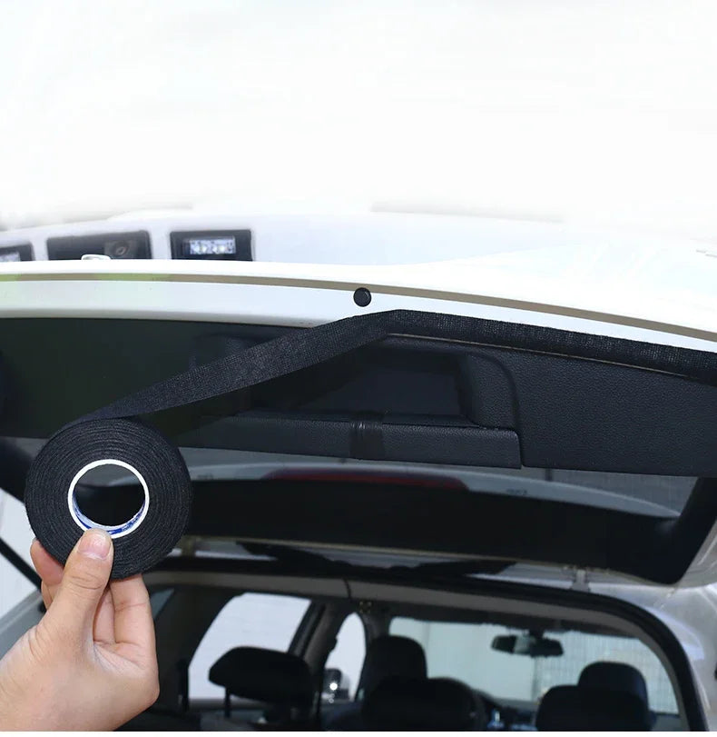 15meters Electrical Tape Heat-resistant Adhesive Cloth Tape For Cable Car Harness Wiring Loom Width 15MM Dropshipping