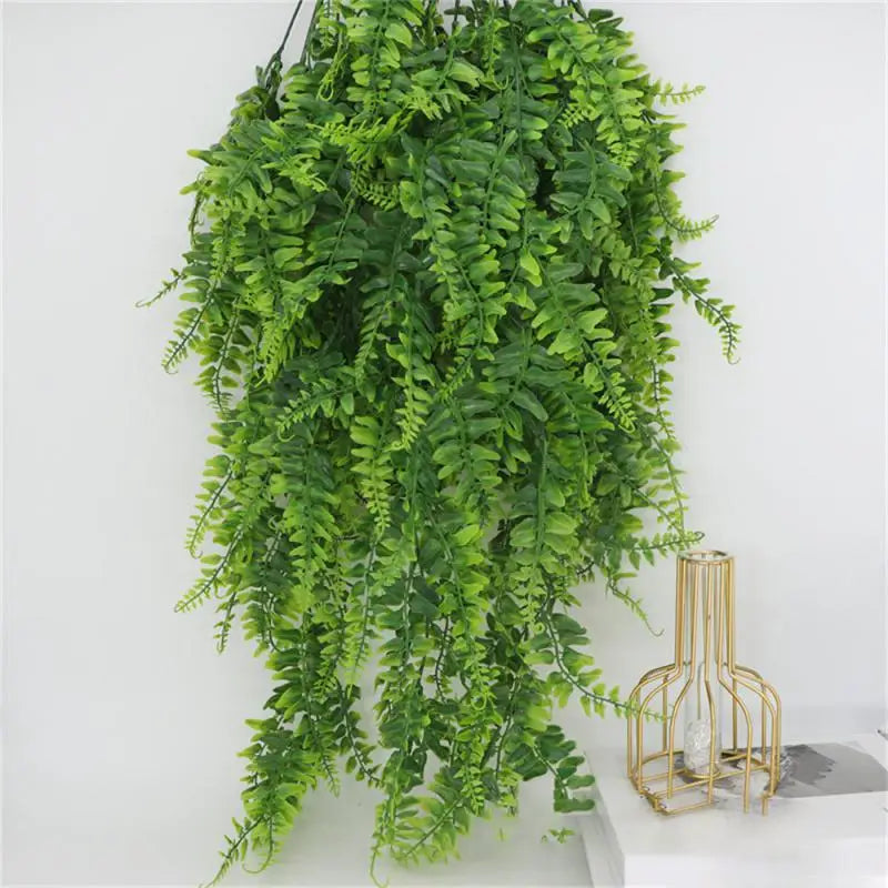 80cm Artificial Plant Vine Home Decoration Hanging Plastic Leaf Grass Garland Outdoor Wedding Party Decorations Fake Rattan Ivy