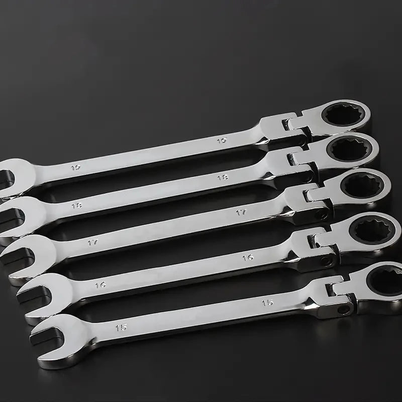 Flexible  Action Wrench Spanner Nut Tool Head  Metric Spanner Open End and Ring Wrenches Tool