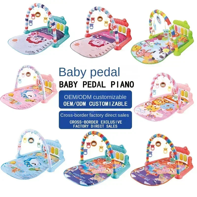 Baby Toys Music Pedal Piano 0-1 Year Old Newborn Piano Game Pad Toddler Christmas Gift Mother and Child Supplies New