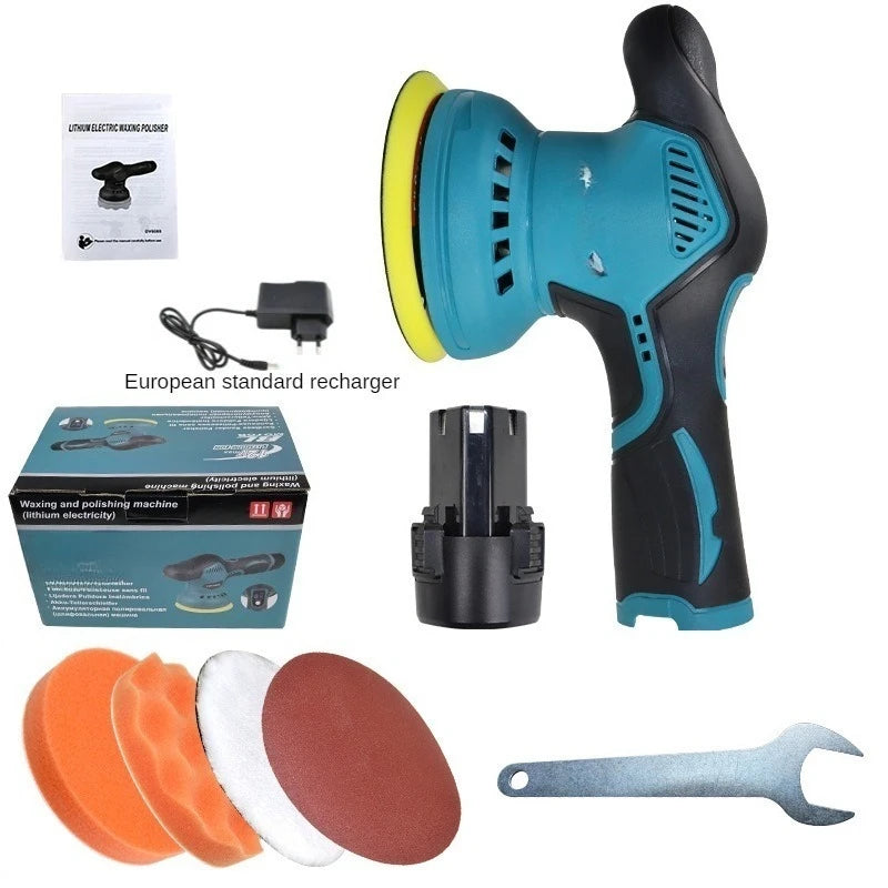 Car Polisher Machine 8 Gears 2800-5500RPM Portable Multi-Function Lithium Battery Car Beauty Waxing Electric Polishing Device