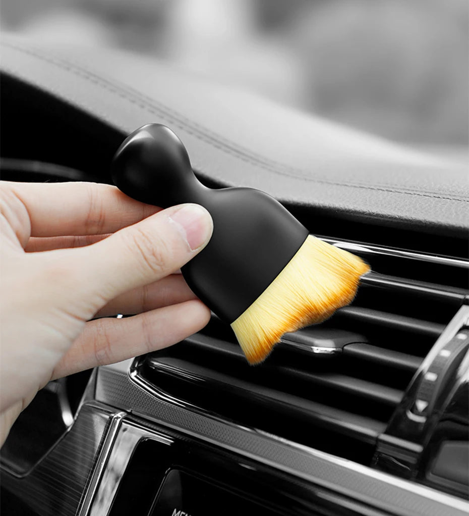 SEAMETAL Soft Cleaning Brush for Car Air Outlet Dust Sweeping Tools Auto Interior Clean Brushes Scratch-Free Car Detailing Tool
