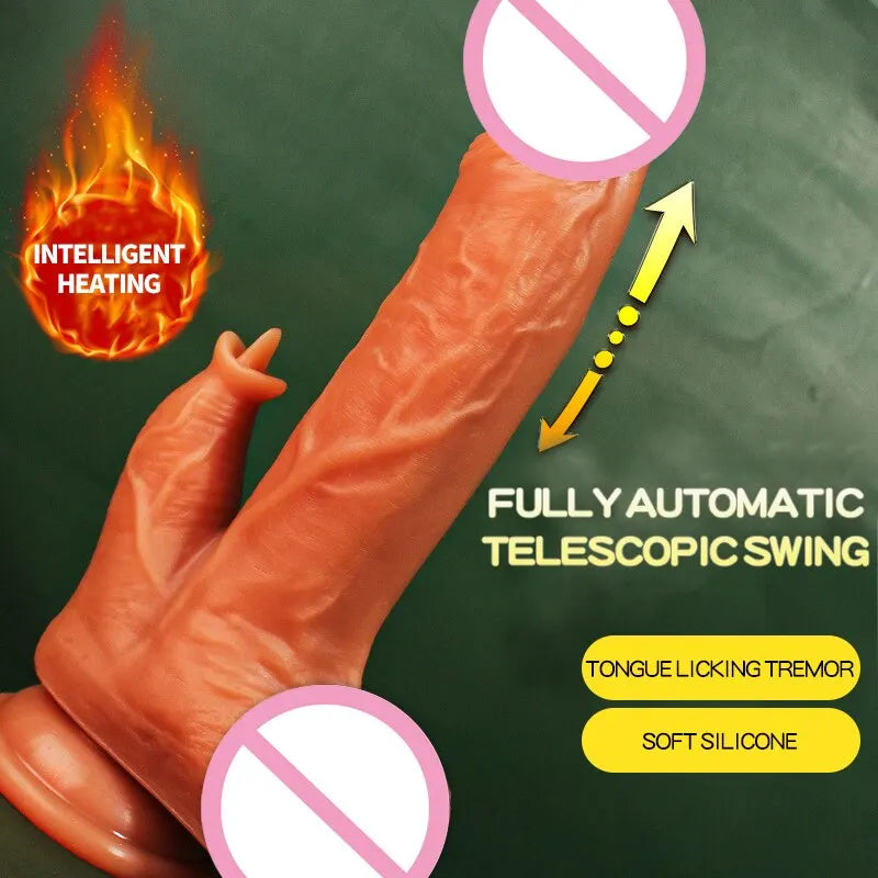 JIUUY Soft Sliding Penis for Women Realistic Dildo With Strong Suction Cup Female Vagina Masturbator Couple Adult Sex Toys