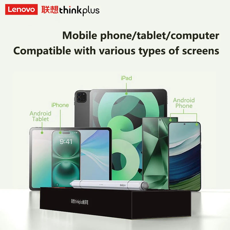Lenovo universal three pen tips stylus For Android IOS Capacitive Screen For iPad Apple Pencil Huawei Xiaomi Samsung Tablet Pen