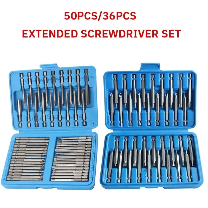 50-in-1 Multi-specification Electric Screwdriver Set Mobile Phone Computer Repair and Dismantling Precision Screwdriver Bit Set
