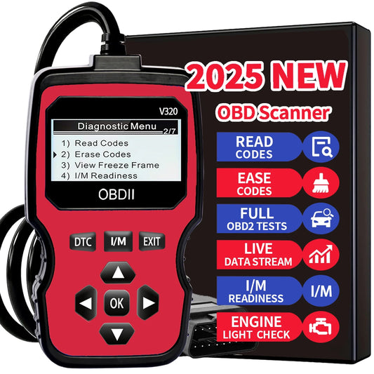 Advanced Car Diagnostic Scanner 2025 Model - Rapid Obd2 Fault Code Reader, Suitable for All Vehicles, a Professional Obdii Tool, Ergonomic Design, High-Quality Connector, Reliable Diagnosis, Compact and Compact, Suitable for