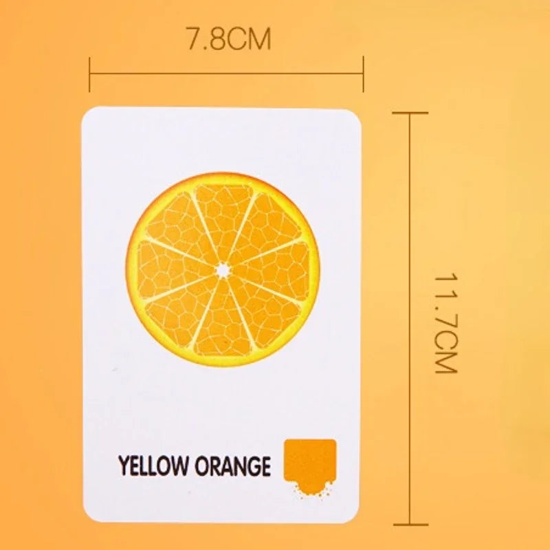 Flash Card Cognition Game Montessori Animal Fruits Body Learning Double Side Early Educational Toys For Kids Children Gift