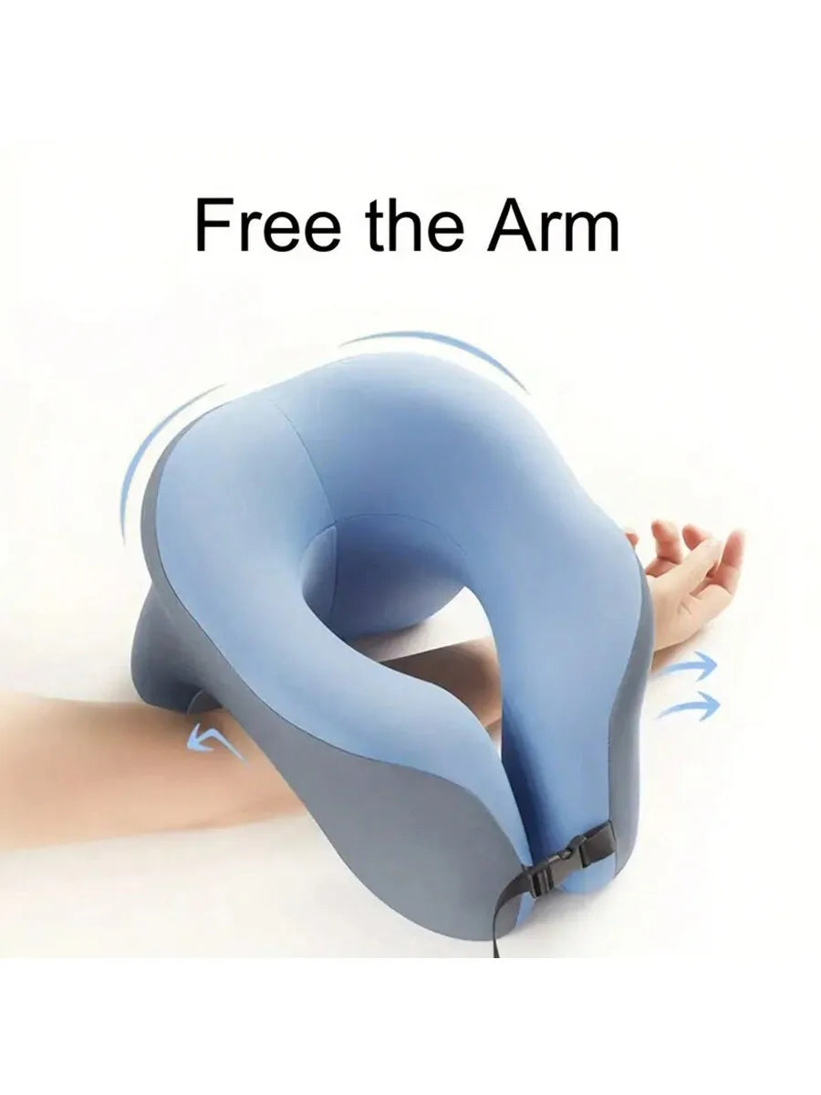 1pc Multi-functional U-shaped Pillow, Nap Pillow, Head And Neck Protector, Travel Airplane U-shaped Pillow