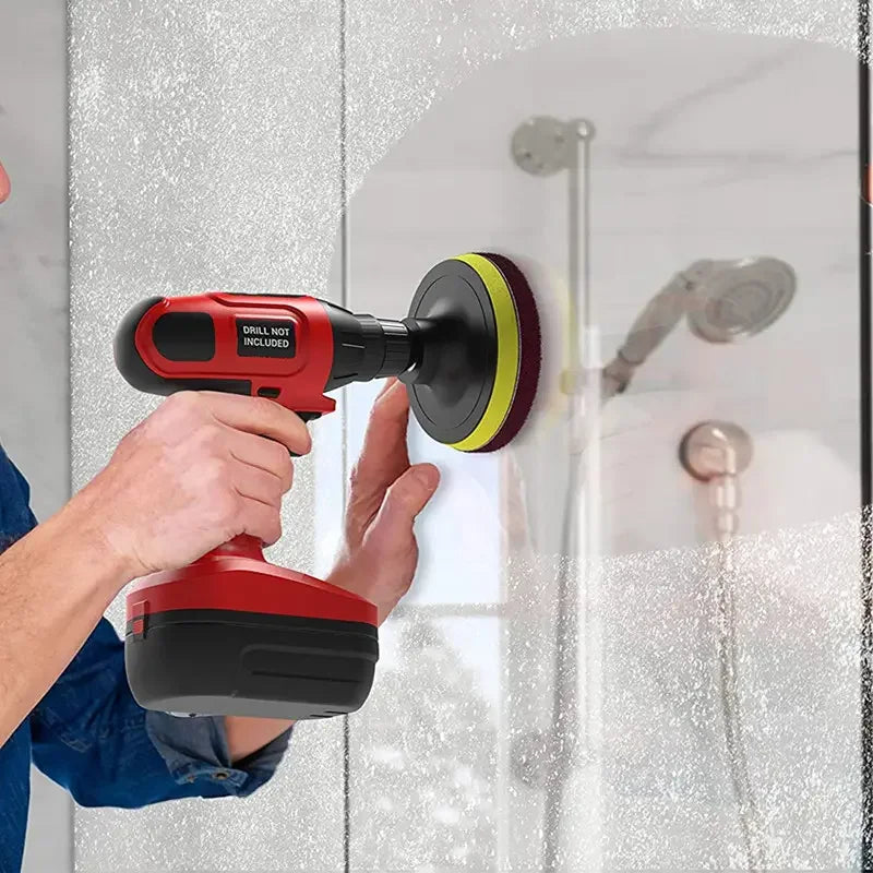Upgrade Your Cleaning Routine With This 8-Piece Drill Power Brush Tile Scrubber Kit!