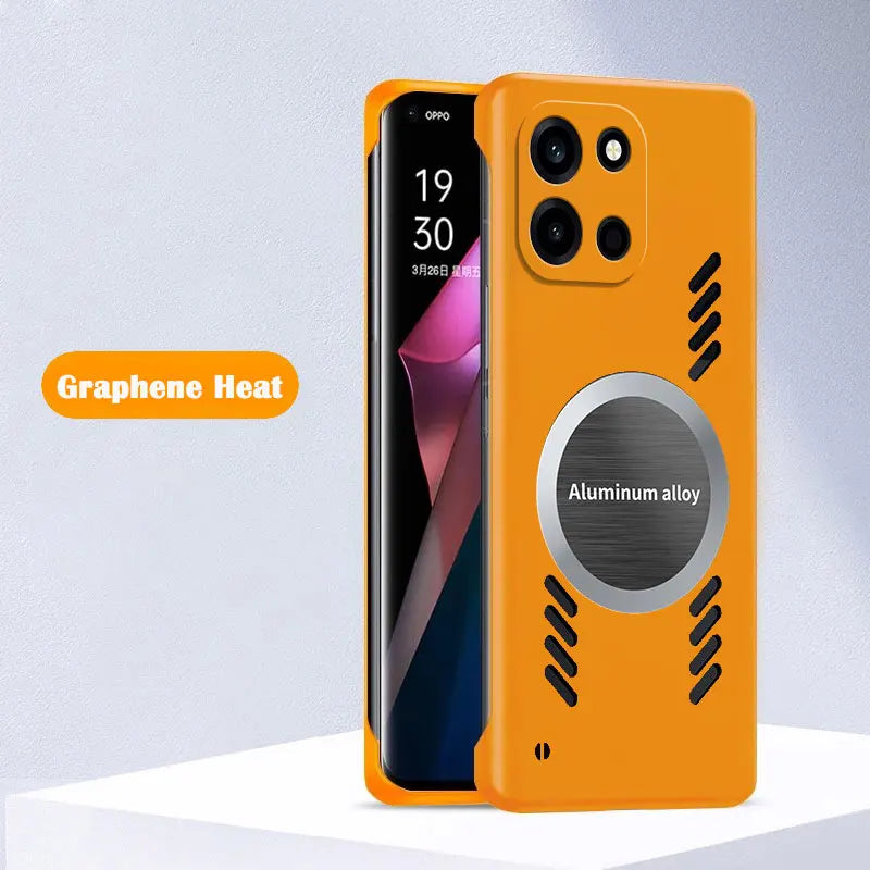 Graphene Heat Dissipation Cooling Magnetic Phone Case for ONEPLUS Nord6 CE6 Nord 6 Shockproof Hard PC Frameless Cover
