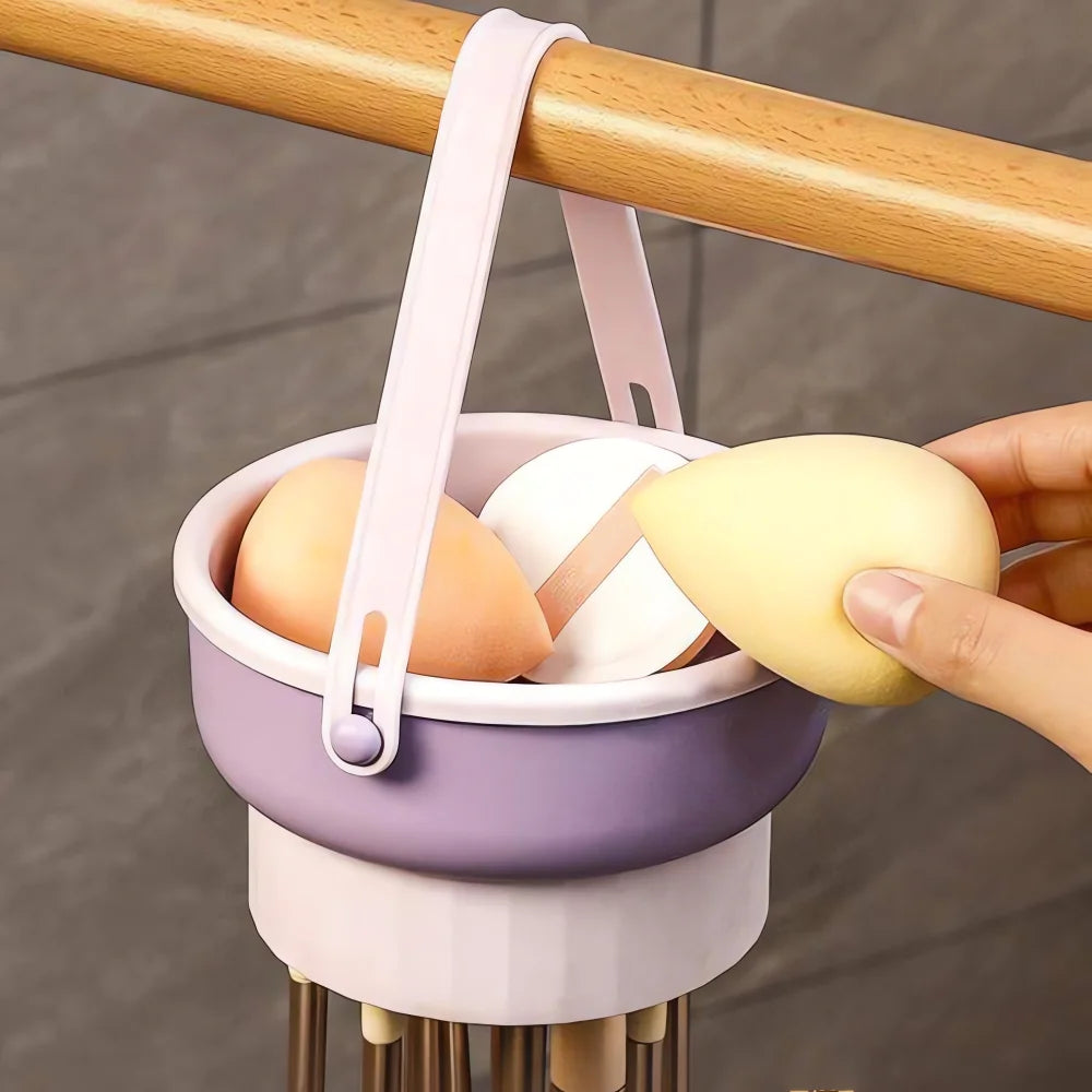 Makeup Brush Cleaner Cleaning And Drying Storage Tray 3-in-1 Silicone Beauty Tool Cleaning Bowl Practical Cleaning Tool
