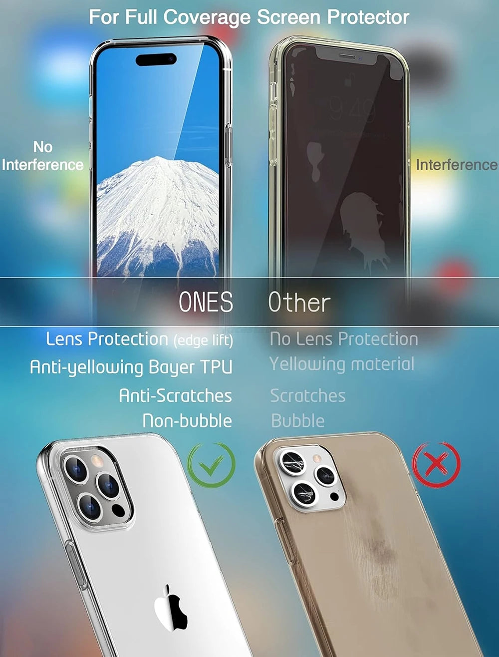 Ultra Thin Transparent phone Case For iPhone 16 17 15 14 13 12 11 Pro Max Plus Mini Clear Shockproof Cases Silicone Soft Shell