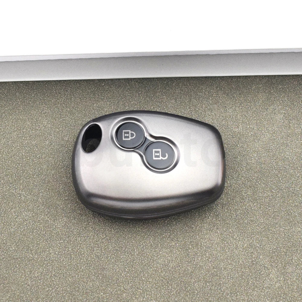 Gun Grey TPU Remote Shell Fob for Renault Megane Modus Espace Kangoo Clio Logan Sandero Twingo Scenic Car Key Case Cover